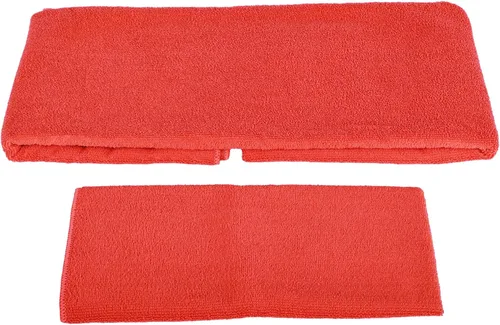 Miniatura 8 de BalanceFrom Juego de yoga de 7 piezas con esterilla extra gruesa de 71 x 24 x 1 pulgadas y correa de transporte – Incluye 2 bloques, correa de Rojo