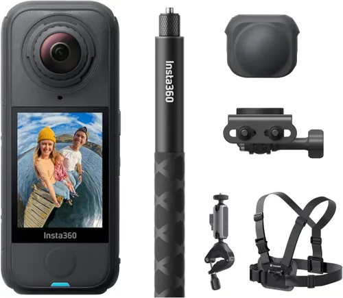 Miniatura 22 de Insta360 X4 Air Kit de inicio - Cámara 360 de 8K y 165g ligera, palo de selfie invisible, lentes reemplazables, dispara primero y enmarca después
