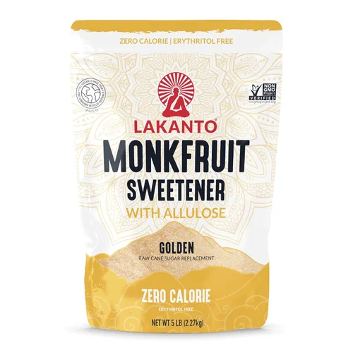 Miniatura 12 de Lakanto Golden Monk Fruit Sweetener con alulosa, sustituto de azúcar de caña cruda del extracto de fruta de monje, reemplazo de azúcar crudo
