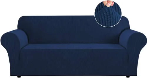Miniatura 32 de Funda para futón Flamingo P de gran elasticidad sin brazos - Funda para sofá futón de tamaño completo y queen, de jacquard suave y grueso