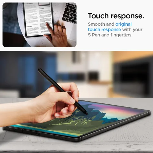 Miniatura 6 de Spigen Protector de pantalla de vidrio templado [GlasTR EZ FIT] diseñado para Galaxy Tab S9 Plus/Galaxy Tab S10 Plus