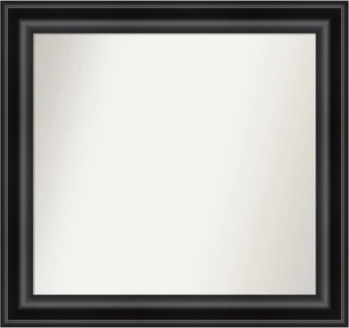 Miniatura 246 de Amanti Art Espejo personalizado, espejo de baño negro puente, espejo de pared o espejo de tocador de baño sobre el fregadero (26 x 26 pulgadas)