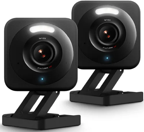 WYZE Cam v4 (Modelo más reciente), Cámara de Seguridad AI de 2.5K, Cámaras para Interior/Exterior para Seguridad del Hogar, Monitor para Bebés y