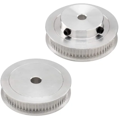 Miniatura 6 de PAGOW Rueda síncrona GT2 20 y 60 dientes de diámetro de 0.197 in, polea de distribución de aluminio con longitud 7.874 in de ancho y correa de 0.236