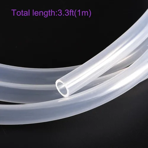 Miniatura 4 de DMiotech 1/4" ID 5/16" OD 3.3 pies tubo de silicona transparente tubo industrial de silicona para bomba de aire de agua
