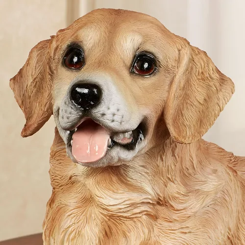 Miniatura 4 de Touch of Class Amigo leal realista Golden Retriever Escultura de perro multi cálida