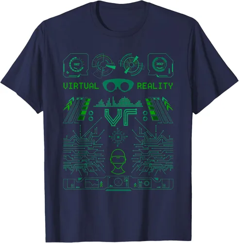 Miniatura 47 de Camiseta de realidad virtual VR Retro Gamers, Negro, S