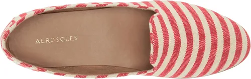 Miniatura 5 de Aerosoles Mocasines planos de moda para mujer, Rojo con rayas
