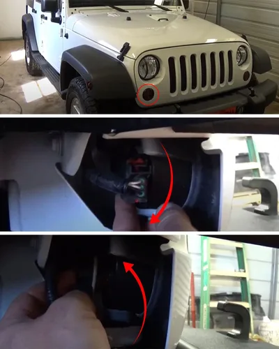 Miniatura 4 de TIKSCIENCE Juego de enchufes de bombilla de luz de señal de giro delantero para Jeep Wrangler JK JKU 2007-2018, enchufe de lámpara
