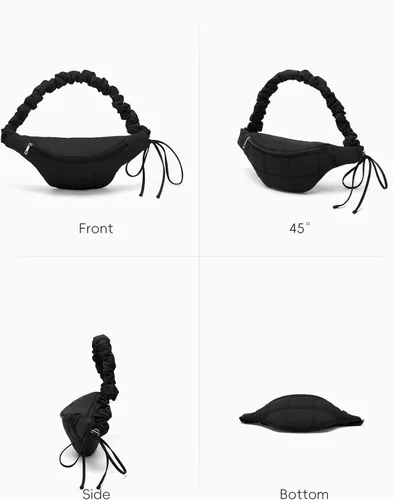 Miniatura 12 de WESTBRONCO Riñoneras para mujeres y hombres, bolsa para cinturón con bolsillos con cremallera, riñoneras modernas, bolsas cruzadas ligeras de 1