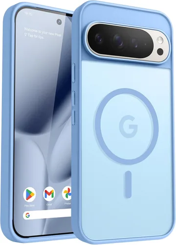 Miniatura 74 de Funda para teléfono Google Pixel 9 Pro XL, Compatible con Magnético, Protección contra Caídas de Grado Militar Translúcida Mate Resistente a Golpes