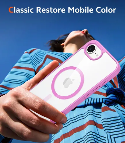 Miniatura 365 de FNTCASE Funda para iPhone 13 Pro-Max: Fundas magnéticas transparentes compatibles con Magsafe Slim anti amarillamiento protección contra caídas
