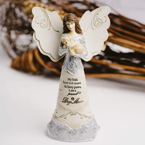 Miniatura 9 de Pavilion Gift Company - Mis hijos tienen narices mojadas y patas peludas - Mamá de perro - Figura de ángel coleccionable de 6 pulgadas