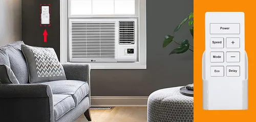 Miniatura 4 de Mando a distancia de repuesto para aire acondicionado GE, compatible con modelos enumerados, con soporte de montaje en pared