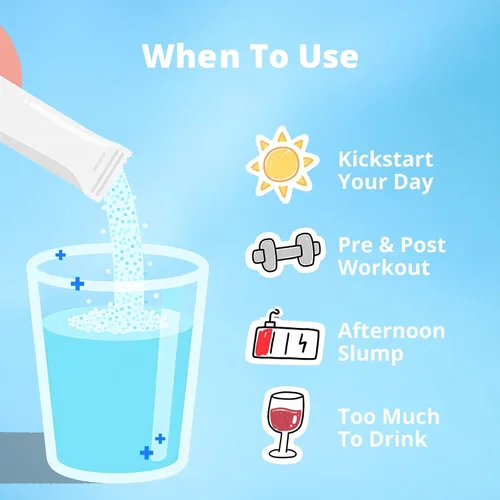 Miniatura 3 de Paquetes de electrolitos en polvo, sin azúcar, sabor natural, mezcla de bebidas electrolíticas de 10 electrolitos y vitaminas, sabores de limonada