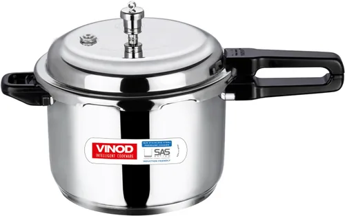 Miniatura 11 de Vinod V-2L Olla a presión de acero inoxidable con fondo sándwich, 2 litros, plateado, mediano