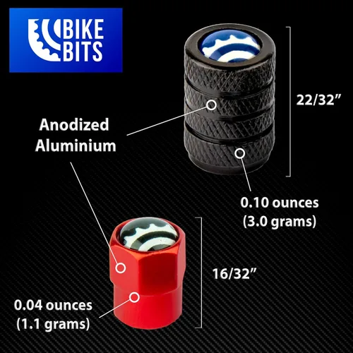 Miniatura 7 de Adaptador de válvula Presta para bicicleta – Convierte Presta a Schrader – Francés/Reino Unido a Estados Unidos – infla neumáticos con bomba Gorras