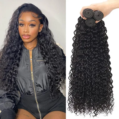 Miniatura 26 de Beautymoon Paquetes de cabello liso negro jet 4 manojos, cabello humano brasileño 14 16 18 20 pulgadas, 100% cabello virgen sin procesar liso, 4