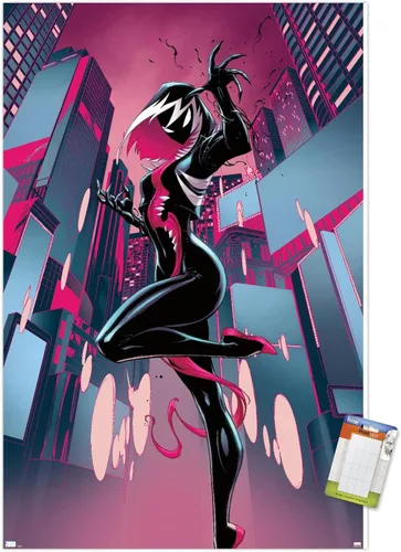 Miniatura 10 de Trends International Marvel Comics Ghost Spider Venom - Póster de pared de Spider-Gwen #24, 22.4 pulgadas de largo x 14.7 W, versión enmarcada