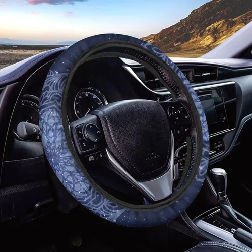 Miniatura 41 de AFPANQZ - Fundas para volante con diseño de nebulosa y galaxia, 14-15 pulgadas, ajuste universal, para la mayoría de los coches, sedanes, SUV