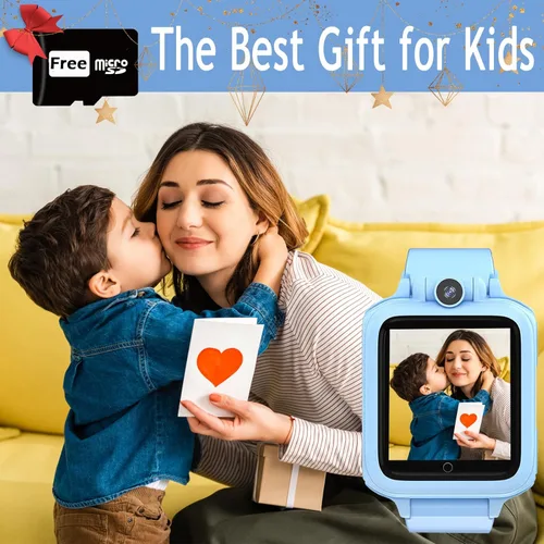 Miniatura 6 de Reloj inteligente para niños, reloj educativo, 14 juegos de rompecabezas, reproductor de música MP3, cámara de video, despertador, calculadora