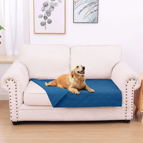 Miniatura 154 de hyha Manta impermeable para perros, manta reversible para cama de mascotas, funda suave para sofá/sillón lavable para perros, fundas impermeables