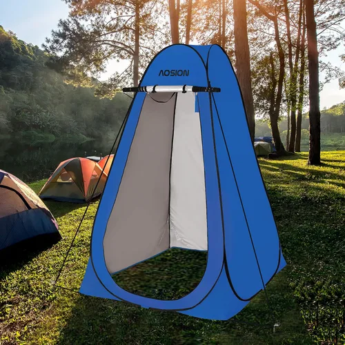 Miniatura 12 de Pop Up Privacy Shower Tent, Portable Changing Dressing Room with Carry Bag, Waterproof Sun Shelter for Camping, Beach, Hiking & Outdoor Activities.