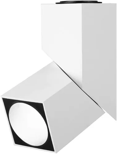 Foco de techo LED para interiores, lámpara de pared ajustable de 360°, focos artísticos de bricolaje, luz blanca fría de 12 W, luz blanca fría de