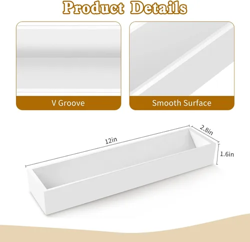Miniatura 2 de 3 bandejas de madera para servir galletas para servir galletas saladas, soporte rectangular para bandejas de servir galletas para galletas, bandeja