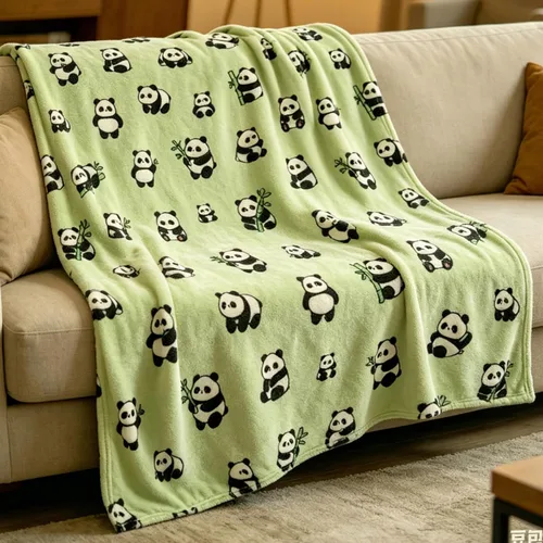 Miniatura 2 de Sviuse Cute Panda Blanket Ultra-Soft Fluffy Throw, Cozy Lightweight Bed Blanket for Kids Adults, Kawaii Pandas Print Blanket for Couch Bed Sofa, for