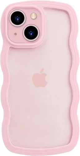 Miniatura 19 de LOEV Funda transparente diseñada para iPhone 7 Plus, iPhone 8 Plus con borde ondulado, bonita funda transparente con forma de onda rizada, a prueba