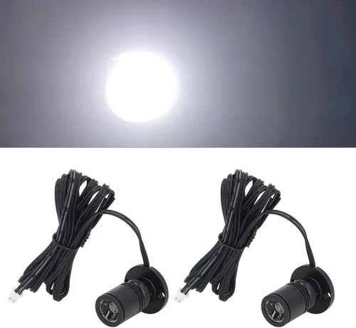 Miniatura 8 de Garosa Mini proyector regulable USB 5V luz artística mini LED luces de acento proyector de armario 1 a 2 luces de punto para porche, vitrinas