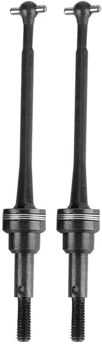 Eje de transmisión de automóvil a control remoto, eje de transmisión frontal de metal para modelos a escala 1/12, juego de 2 piezas para aficionados