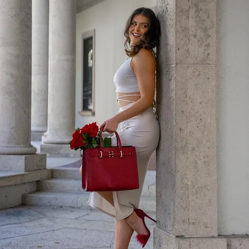 Miniatura 2 de Dasein Bolsos de mano con correa larga para mujer, con asa superior, con correa larga