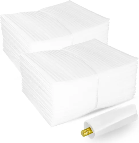 Miniatura 29 de Bolsas de espuma acolchada de 8'' x 10'', 50 piezas de suministros de amortiguación para mudanzas, bolsas de espuma que protegen artículos frágiles