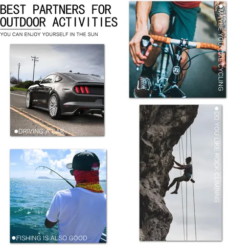 Miniatura 6 de KUGUAOK Gafas de sol deportivas polarizadas para hombres, para conducir, ciclismo, pesca, gafas de sol 100% con protección UV