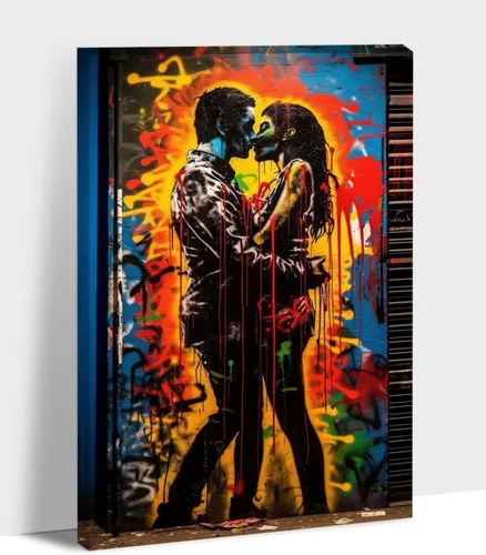 Miniatura 35 de ANRUOXI Arte de Pared de Graffiti, Impresión de Lienzo de Astronauta Espacial de Graffiti para Decoración de Pared, Impresiones de Arte Modernas