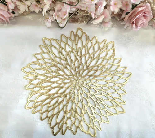 Miniatura 6 de Occasions - Manteles individuales dorados metálicos, A1. Hoja de oro A. Hoja de oro