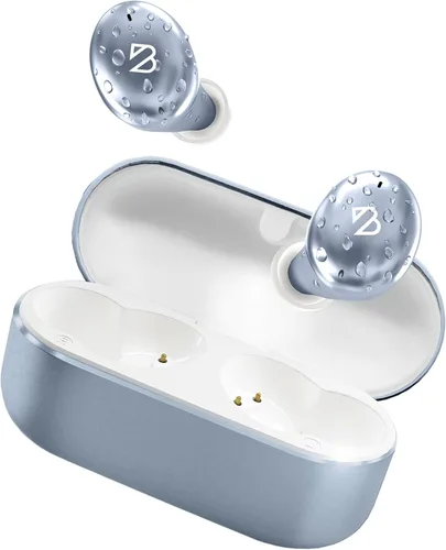 Miniatura 11 de Tempo 30 Auriculares inalámbricos con sonido premium, auriculares Bluetooth para mujeres y hombres, auriculares dorados con micrófono, IPX7 a prueba