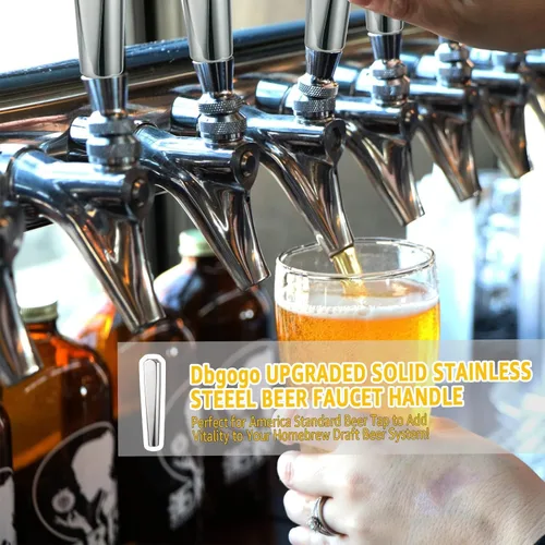 Miniatura 4 de Mango de barril de cerveza de barril de acero inoxidable para estándar americano 3/8 '' hilo casero cerveza fuerte nitro torre vástago bola bloqueo