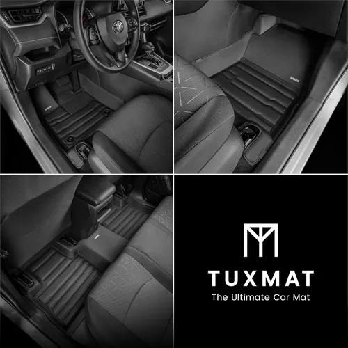 Miniatura 2 de TuxMat - Para los modelos Toyota RAV4 2019-2025 - Alfombrillas personalizadas para automóvil - Máxima cobertura, todo tipo de clima, medición láser