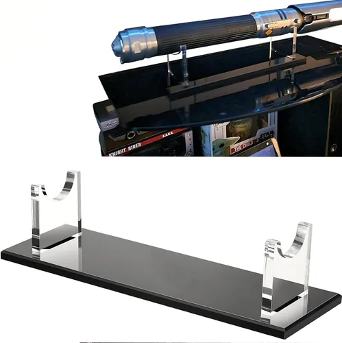 WANLIAN Estante para sables de luz, estante de espada, estante de sable de luz acrílico, estante de espada, estante decorativo para espadas (negro)
