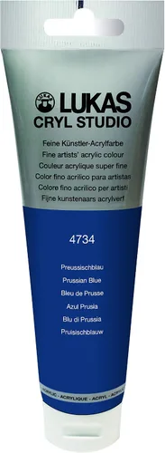 Miniatura 24 de Lukas CRYL Studio Artist - Pintura acrílica para artistas, Alizarín Carmesí, tubo de 125 ml - Pinturas acrílicas de alto pigmento para pintura