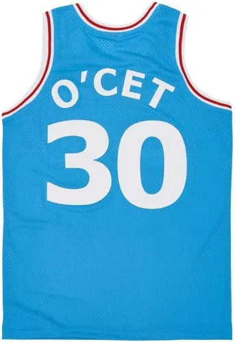 Miniatura 9 de PERC30 Camiseta de baloncesto de la película Perc O'Cet #30 para hombre con costuras S-XXXL