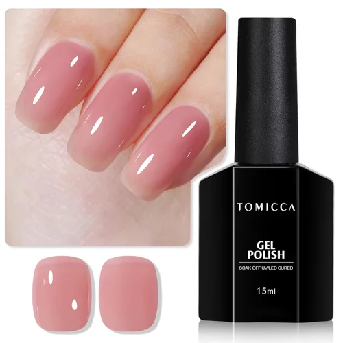 Miniatura 16 de TOMICCA Capa superior de gel mate, 0.5 onzas líquidas, acabado mate para esmalte de uñas de gel, remojar LED UV para curar de larga duración