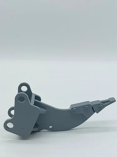 Miniatura 3 de Excavadora RC cubo de metal completo, compatible con E111/E010/EC160, accesorio para adultos, gris, funcionalidad realista de excavación y rasgadura