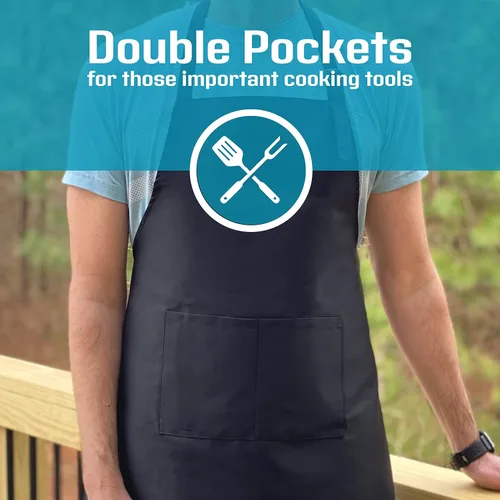 Miniatura 4 de Hot Stuff - Delantal divertido para hombres, delantal para parrilla de barbacoa, delantal de chef, divertido para papá, delantal divertido