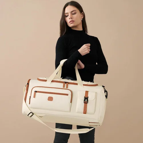 Miniatura 9 de Bolsa de gimnasio para hombres y mujeres con compartimento para zapatos y laptop, bolsa de viaje deportiva 3 en 1, mochila antirrobo para avión