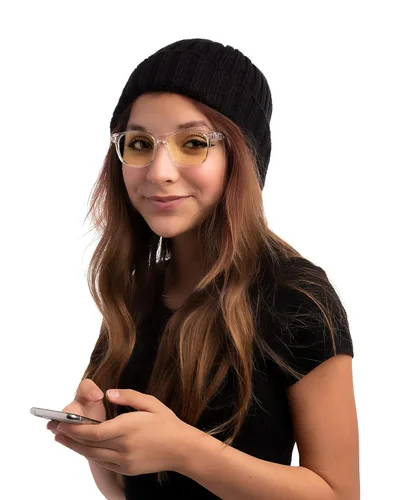 Miniatura 5 de GUNNAR - Gafas prémium para juegos y computadora para niños (a partir de 12 años), bloquean el 65% de la luz azul - Rush, Crysta, tinte ámbar