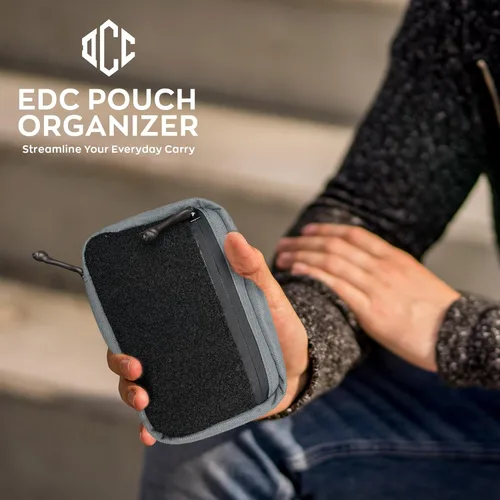 Miniatura 5 de DAILYCARRYCO EDC - Bolsa organizadora de herramientas de transporte diario con múltiples bolsas, equipo esencial EDC Gris